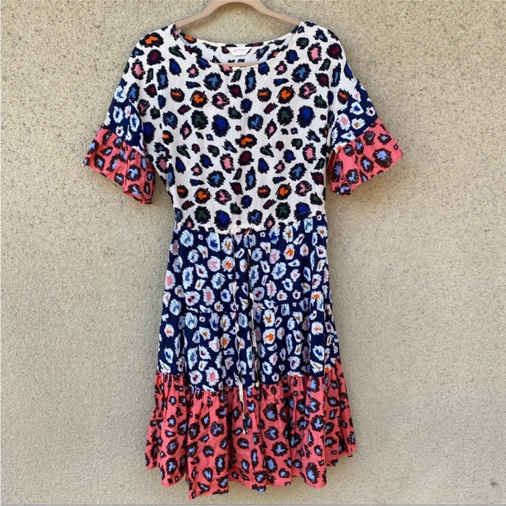 Gorman dress leopard size 8 ruffles